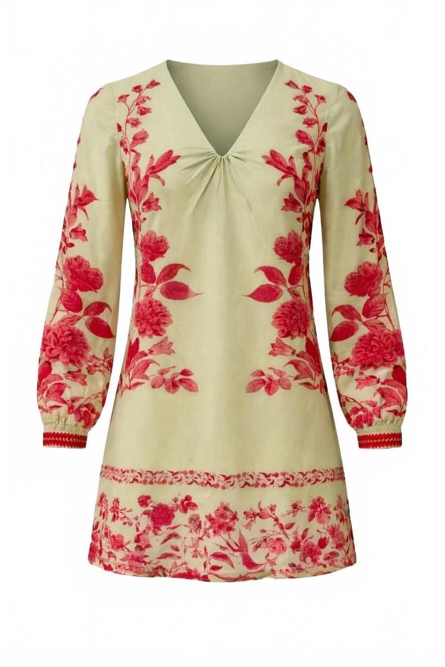 NEW ANNA CATE women's danae mini dress in coral petal floral